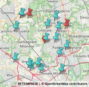 Mappa Via Federico Borromeo, 20030 Senago MI, Italia (4.35444)