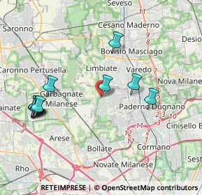 Mappa Via Federico Borromeo, 20030 Senago MI, Italia (4.32917)