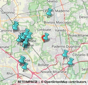 Mappa Via Federico Borromeo, 20030 Senago MI, Italia (4.295)