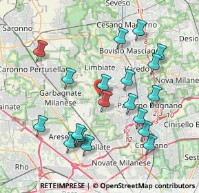Mappa Via Federico Borromeo, 20030 Senago MI, Italia (3.994)