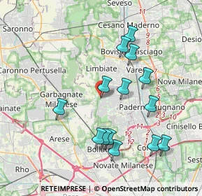Mappa Via Federico Borromeo, 20030 Senago MI, Italia (3.75786)