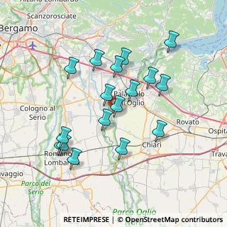 Mappa Via Giuseppe Mazzini, 25037 Pontoglio BS, Italia (6.92941)