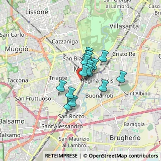 Mappa Via Fratelli Cairoli, 20900 Monza MB, Italia (1.00063)
