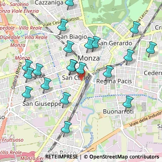 Mappa Via Fratelli Cairoli, 20900 Monza MB, Italia (1.1265)