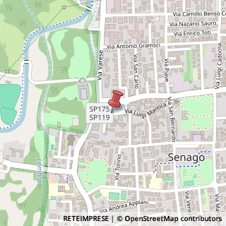 Mappa Via Alberto Lattuada, 13, 20030 Senago, Milano (Lombardia)