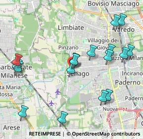 Mappa Via E. Lattuada, 20030 Senago MI, Italia (2.30412)