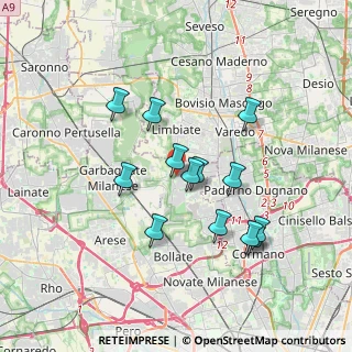 Mappa Via Alberto Lattuada, 20030 Senago MI, Italia (3.20923)