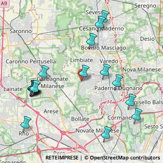 Mappa Via Martiri di Belfiore, 20030 Senago MI, Italia (5.09889)