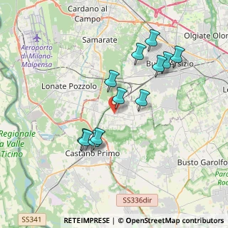 Mappa Magnago, 20020 Magnago MI, Italia (3.4675)
