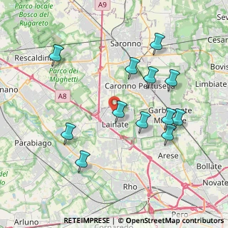 Mappa Via Re Umberto Iº, 20020 Lainate MI, Italia (3.95417)