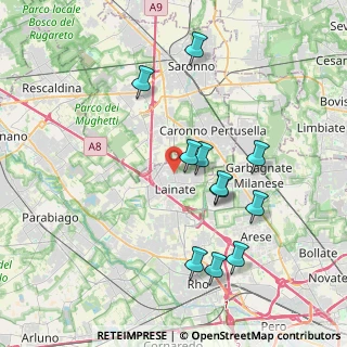 Mappa Via Re Umberto Iº, 20020 Lainate MI, Italia (3.79455)