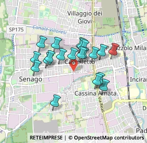 Mappa Carrefour Market, 20030 Senago MI, Italia (0.6925)