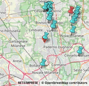 Mappa Carrefour Market, 20030 Senago MI, Italia (4.9345)