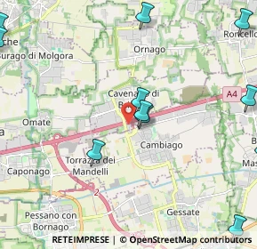 Mappa Strada Privata delle Orobie, 20873 Cavenago di Brianza MB, Italia (2.86091)