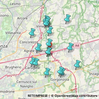 Mappa Via Benedetto Croce, 20864 Agrate Brianza MB, Italia (3.64333)