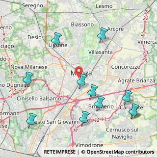 Mappa Via Fratelli Cairoli, 20052 Monza MB, Italia (5.09273)