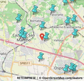 Mappa Via Eugenio Montale, 25046 Cazzago San Martino BS, Italia (2.67059)