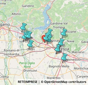 Mappa Via Eugenio Montale, 25046 Cazzago San Martino BS, Italia (11.04846)