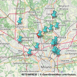 Mappa Via Risorgimento, 20037 Senago MI, Italia (7.89938)