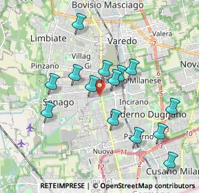 Mappa Via Risorgimento, 20037 Senago MI, Italia (1.79714)