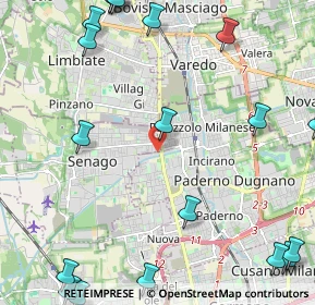 Mappa Via Risorgimento, 20037 Senago MI, Italia (3.29684)