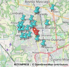 Mappa Via Risorgimento, 20037 Senago MI, Italia (1.48474)