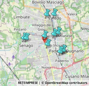 Mappa Via Risorgimento, 20037 Senago MI, Italia (1.45636)