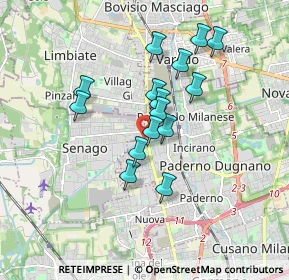 Mappa Via Risorgimento, 20037 Senago MI, Italia (1.42267)