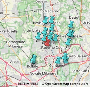 Mappa Via Risorgimento, 20037 Senago MI, Italia (2.86684)