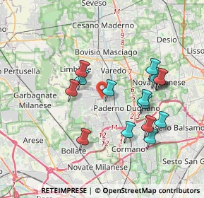 Mappa Via Risorgimento, 20037 Senago MI, Italia (3.50063)