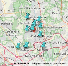 Mappa Via Risorgimento, 20037 Senago MI, Italia (2.58929)
