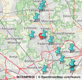 Mappa Via Risorgimento, 20037 Senago MI, Italia (4.98769)