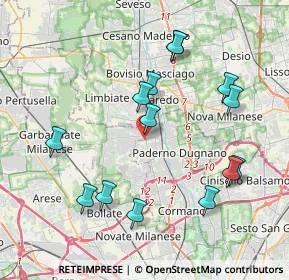 Mappa Via Risorgimento, 20037 Senago MI, Italia (4.06643)