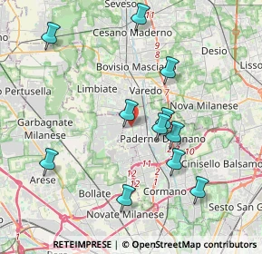 Mappa Via Risorgimento, 20037 Senago MI, Italia (3.89364)