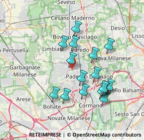 Mappa Via Risorgimento, 20037 Senago MI, Italia (3.2975)