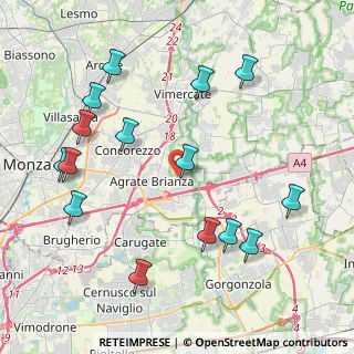 Mappa Via San Martino, 20864 Agrate Brianza MB, Italia (4.672)