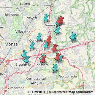 Mappa Via Dante Alighieri, 20864 Agrate Brianza MB, Italia (3.4635)