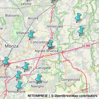 Mappa Via Dante Alighieri, 20864 Agrate Brianza MB, Italia (6.44364)