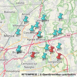Mappa Via Dante Alighieri, 20864 Agrate Brianza MB, Italia (4.23882)