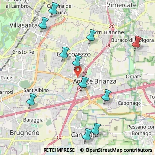Mappa Via Antonio Canova, 20864 Agrate Brianza MB, Italia (2.45727)