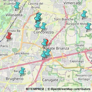 Mappa Via Antonio Canova, 20864 Agrate Brianza MB, Italia (2.52692)