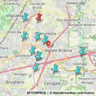 Mappa Via Antonio Canova, 20864 Agrate Brianza MB, Italia (2.1425)