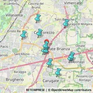 Mappa Via Antonio Canova, 20864 Agrate Brianza MB, Italia (1.84636)