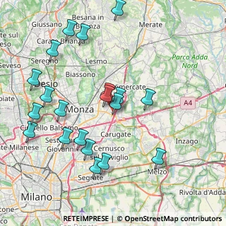 Mappa Via Antonio Canova, 20864 Agrate Brianza MB, Italia (8.7295)