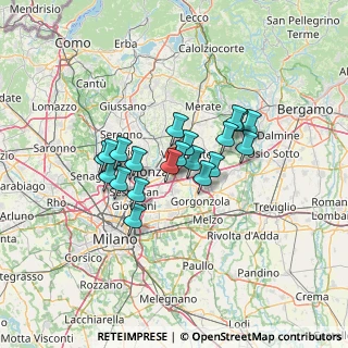 Mappa Via Antonio Canova, 20864 Agrate Brianza MB, Italia (9.6475)