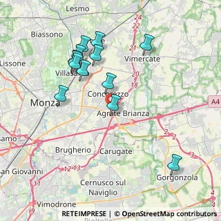 Mappa Via Antonio Canova, 20864 Agrate Brianza MB, Italia (3.90231)