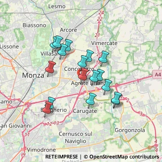 Mappa Via Antonio Canova, 20864 Agrate Brianza MB, Italia (3.06294)