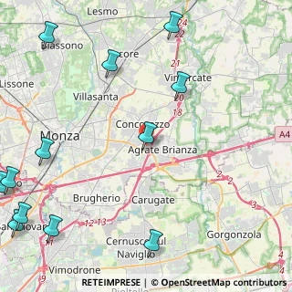 Mappa Via Antonio Canova, 20864 Agrate Brianza MB, Italia (6.69583)