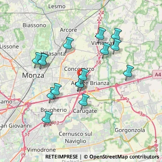 Mappa Via Antonio Canova, 20864 Agrate Brianza MB, Italia (3.675)