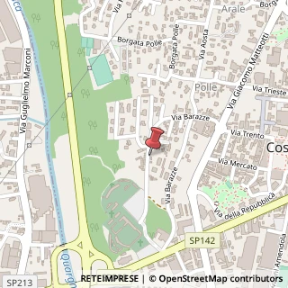 Mappa Via Barazze, 45, 13836 Cossato, Biella (Piemonte)
